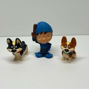 Mike the Knight w/ Yip & Yap Corgi Dog Figures Lot of 3 Toys HiT Mattel 2012